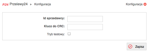 Konfiguracja Przelewy24 w sklepie internetowym SOTESHOP