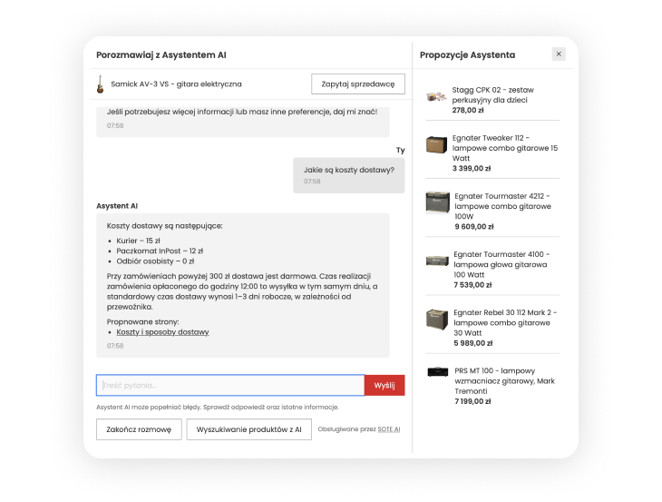 Chat AI dodatkowe informacje